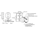 Southco Black Nylon Detent Hinge with Fixed Pin, Screw Fixing, 49mm x 44mm x 7mm G6-5-1