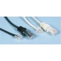 Decelect SPE Cat5 Terminated Ethernet Cable, White PVC Jacket, 3 m Length, F/UTP Shield Type Cat5 