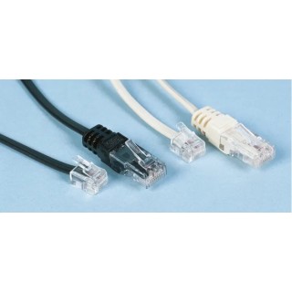 Decelect SPE Cat5 Terminated Ethernet Cable, White PVC Jacket, 3 m Length, F/UTP Shield Type Cat5 