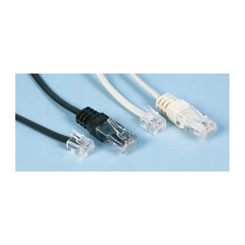 Decelect SPE Cat5 Terminated Ethernet Cable, White PVC Jacket, 3 m Length, F/UTP Shield Type Cat5 
