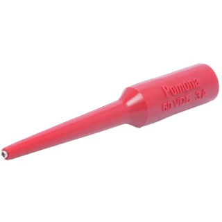 Fluke Red Test Connector Adapter with Brass, Copper Contacts and Gold, Nickel Plated, 3A, 250V DC 3560-2
