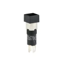 Omron Illuminated Push Button Switch, Latching, Panel Mount, 8 mm Cutout, SPST, Green Red White Yellow LED, A3DA-7121