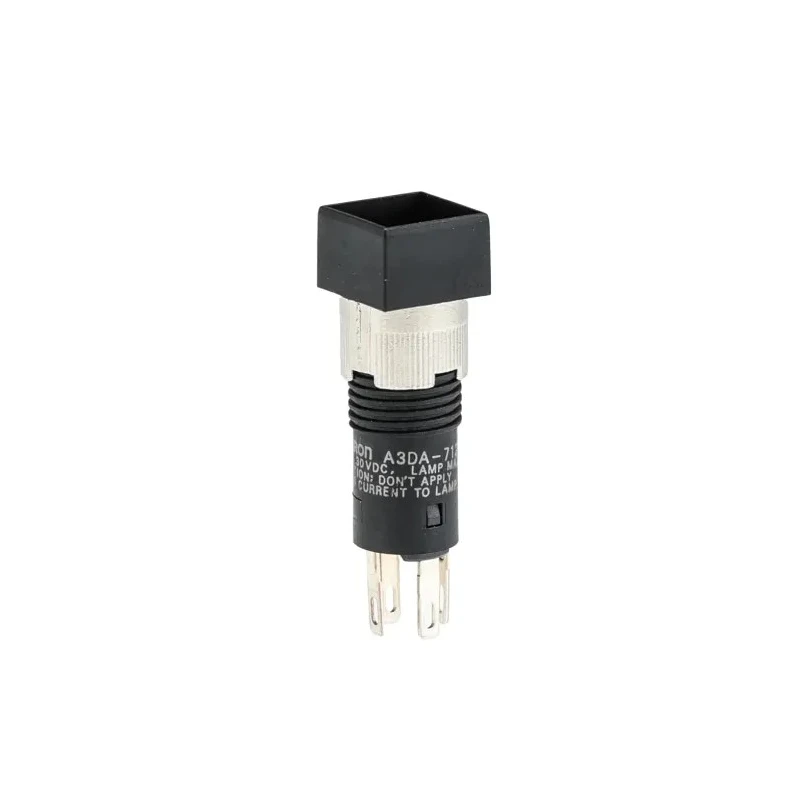 Omron Illuminated Push Button Switch, Latching, Panel Mount, 8 mm Cutout, SPST, Green Red White Yellow LED, A3DA-7121