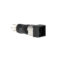 Omron Illuminated Push Button Switch, Latching, Panel Mount, 8 mm Cutout, SPST, Green Red White Yellow LED, A3DA-7121