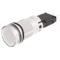 Schneider Electric Panel Mount White LED Pilot Light Harmony XB6 16 mm Cutout 24V ac/dc IP65 Round XB6AV1BB