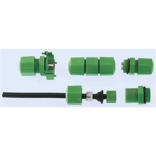 Phoenix Contact Circular Connector Adapter Q Series, , Straight Orientation, 17.5A, 500V, Tin Plated Copper Alloy IP67