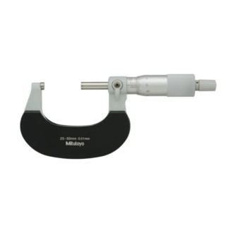 Mitutoyo External Micrometre 25-50 mm Measuring Range 0.01 mm Resolution ±0.002 mm Accuracy 102-302