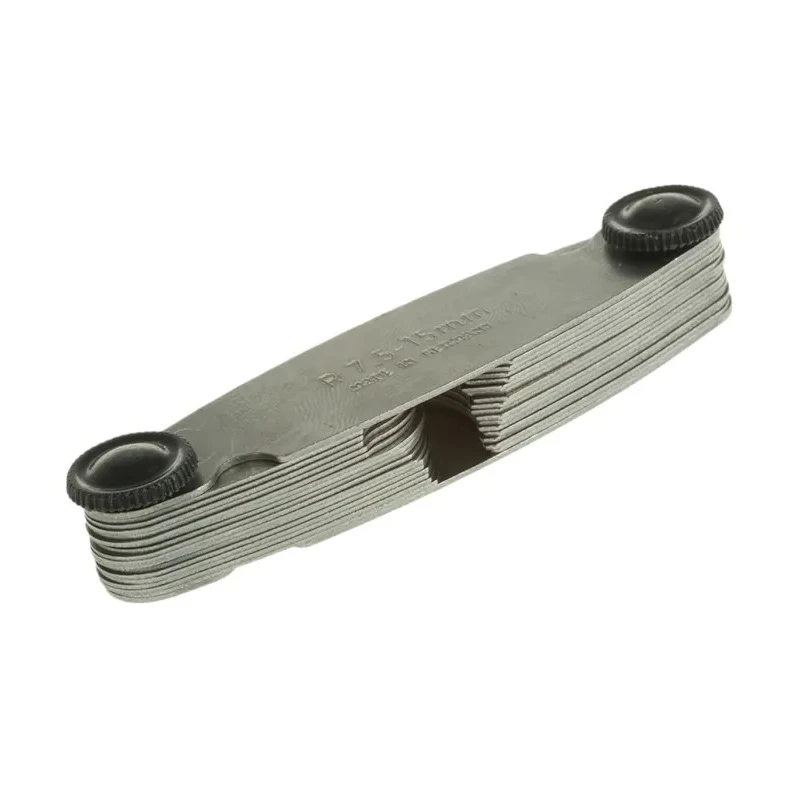 MikronTec Radius Gauge Metric 7 Blades 5 mm to 15 mm 1724 7,5-15MM