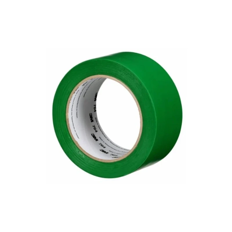 3M Green Vinyl Lane Marking Tape 50mm Width 33m Length 0.13mm Thickness Rubber Adhesive 3M 764