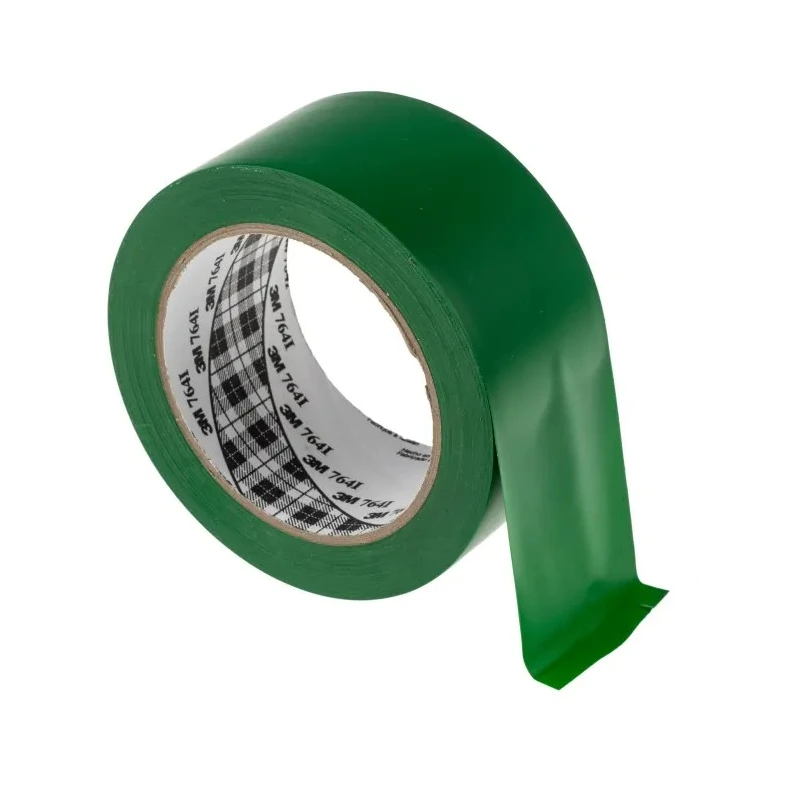 3M Green Vinyl Lane Marking Tape 50mm Width 33m Length 0.13mm Thickness Rubber Adhesive 3M 764