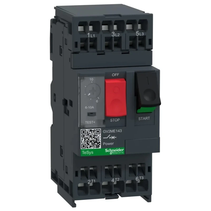 Schneider Electric Motor Protection Circuit Breaker 3 Pole 10A, 6A Thermal Magnetic Trip, 690V IP20 GV2ME