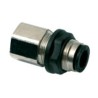 Legris Pneumatic Fitting Female Threaded-to-Tube Push-in 4 mm Brass Nickel Finish LF3000