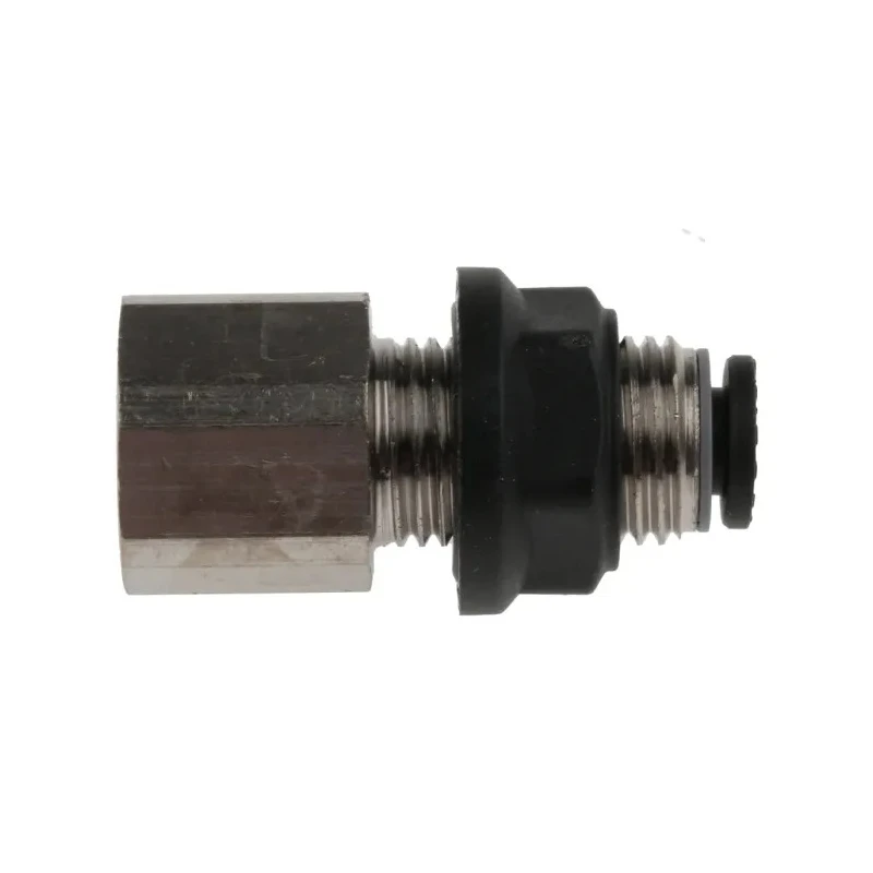 Legris Pneumatic Fitting Female Threaded-to-Tube Push-in 4 mm Brass Nickel Finish LF3000 