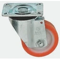LAG Swivel Castor Heavy Duty 250 kg Load Capacity 125 mm Polyurethane Wheel with Galvanised Steel Frame 19884