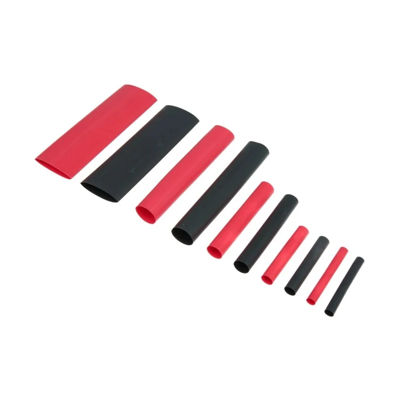 TE Connectivity Heat Shrink Tubing Black, Red Polyolefin Flame Retardant 2:1 Ratio RNF-100-KIT-BLACK/RED