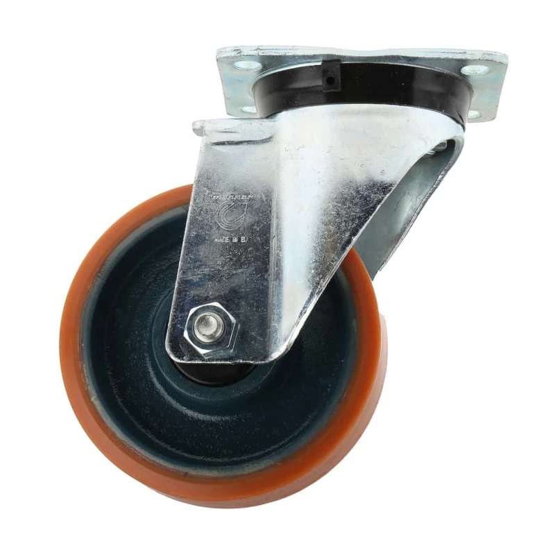 LAG Swivel Castor 450 kg Load Capacity 150 mm Polyurethane Wheel Galvanised Steel Frame 23617