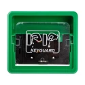Hoyles K1000 Series Green Fire Alarm Call Point Snatch-off Plastic Window Operated Indoor Battery-Powered K1010G