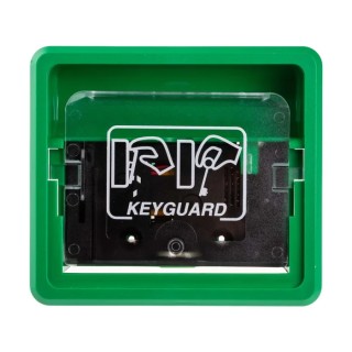 Hoyles K1000 Series Green Fire Alarm Call Point Snatch-off Plastic Window Operated Indoor Battery-Powered K1010G