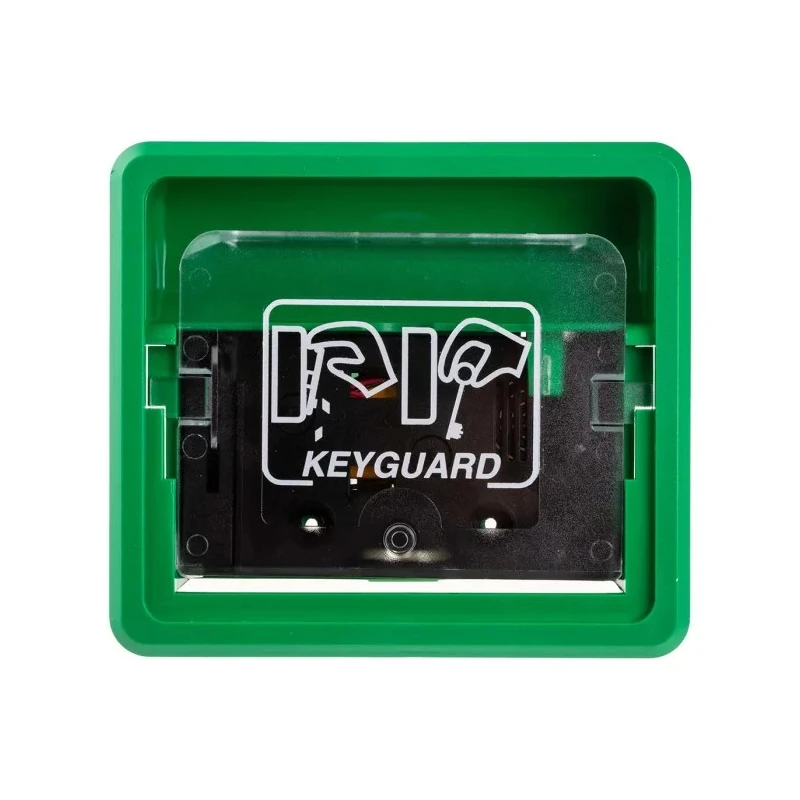 Hoyles K1000 Series Green Fire Alarm Call Point Snatch-off Plastic Window Operated Indoor Battery-Powered K1010G