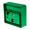 Hoyles K1000 Series Green Fire Alarm Call Point Snatch-off Plastic Window Operated Indoor Battery-Powered K1010G