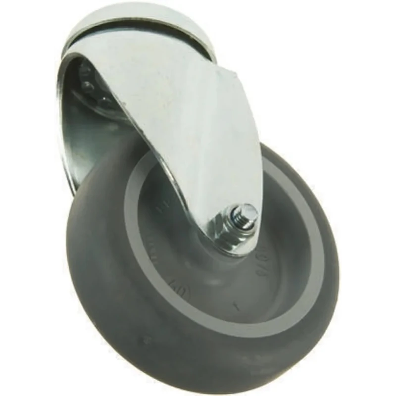 Tente Swivel Castor 80 kg Load Capacity 100 mm Wheel Diameter Thermoplastic Rubber Wheel 2470PJO100P30-13