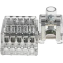 RS PRO Terminal Block Clear, Single-Pole Indirect Clamping, 11 Positions, 450 V, 170 A, Screw Termination 388-2861
