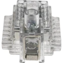 RS PRO Terminal Block Clear, Single-Pole Indirect Clamping, 11 Positions, 450 V, 170 A, Screw Termination 388-2861
