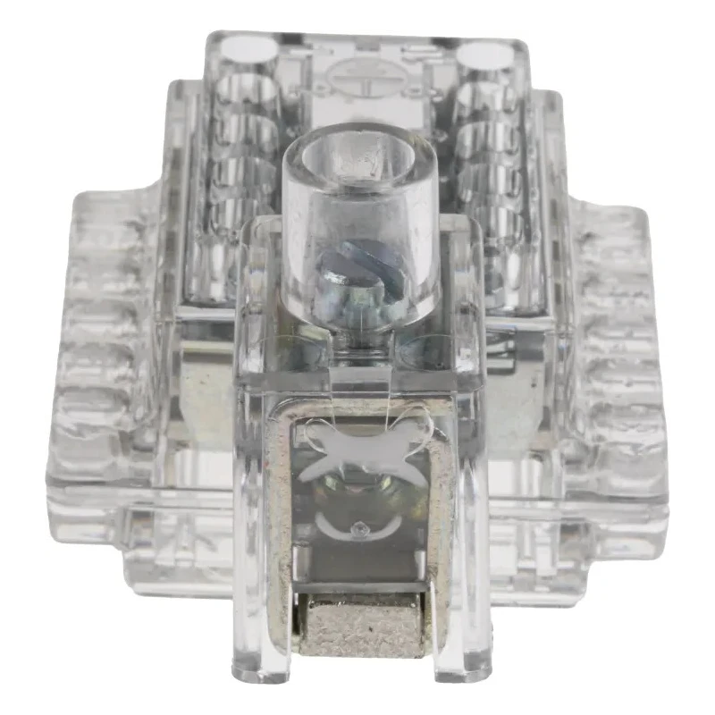 RS PRO Terminal Block Clear, Single-Pole Indirect Clamping, 11 Positions, 450 V, 170 A, Screw Termination 388-2861