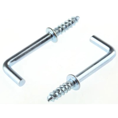 RS PRO Galvanised Steel Shouldered Right-angle Hook 31 mm Length, 20 mm Opening Width 397-4948