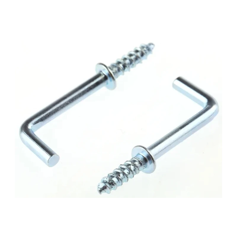 RS PRO Galvanised Steel Shouldered Right-angle Hook 31 mm Length, 20 mm Opening Width 397-4948