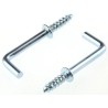 RS PRO Galvanised Steel Shouldered Right-angle Hook 31 mm Length, 20 mm Opening Width 397-4948