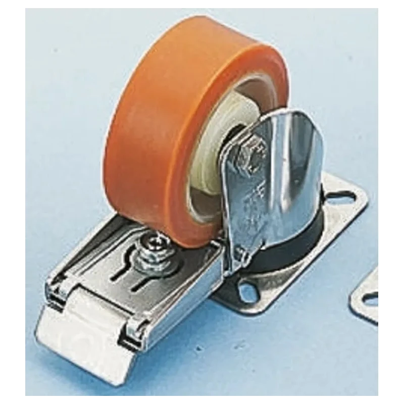 LAG Braked Swivel Castor Stainless Steel Frame, 370 kg Load Capacity, 150 mm Polyurethane Wheel, 192 mm Overall 20641 FR