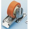 LAG Braked Swivel Castor Stainless Steel Frame, 370 kg Load Capacity, 150 mm Polyurethane Wheel, 192 mm Overall 20641 FR