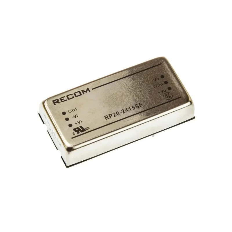 Recom DC/DC Converter , 15 V DC Output, 1.33 A, 18–36 V DC Input, 20 W Power, Through Hole Mount, 85 °C Max Temperature RP20