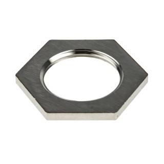 RS PRO Silver 316 Stainless Steel Cable Gland Locknut, M25 Thread 471-1401