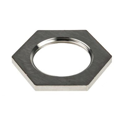 RS PRO Silver 316 Stainless Steel Cable Gland Locknut, M25 Thread 471-1401