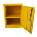 RS PRO Yellow Steel Lockable 1 Door Flammable Cabinet 609 mm x 457 mm x 457 mm 424-5370