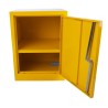 RS PRO Yellow Steel Lockable 1 Door Flammable Cabinet 609 mm x 457 mm x 457 mm 424-5370