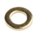 RS PRO Brass Plain Washers, M6, DIN 125A, 12mm OD, 6.40mm ID, 1.6mm Thickness 483-2621