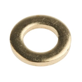 RS PRO Brass Plain Washers, M6, DIN 125A, 12mm OD, 6.40mm ID, 1.6mm Thickness 483-2621