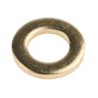 RS PRO Brass Plain Washers, M6, DIN 125A, 12mm OD, 6.40mm ID, 1.6mm Thickness 483-2621