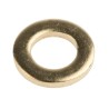 RS PRO Brass Plain Washers, M6, DIN 125A, 12mm OD, 6.40mm ID, 1.6mm Thickness 483-2621