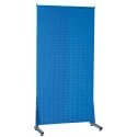 RS PRO Polypropylene Louvre Panel Storage Unit 500 mm x 1000 mm x 2000 mm Blue 424-5566
