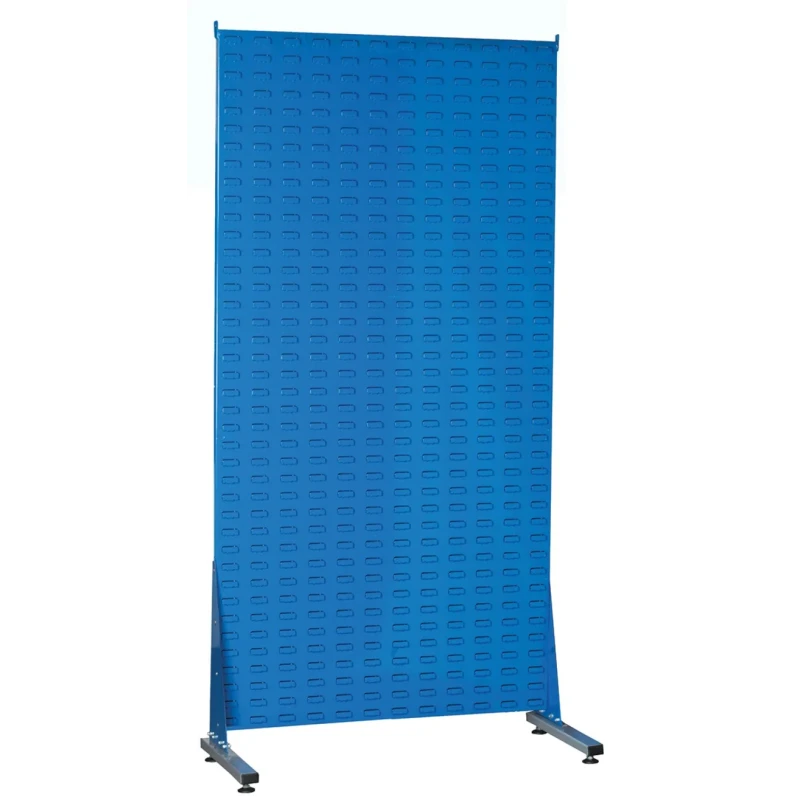 RS PRO Polypropylene Louvre Panel Storage Unit 500 mm x 1000 mm x 2000 mm Blue 424-5566