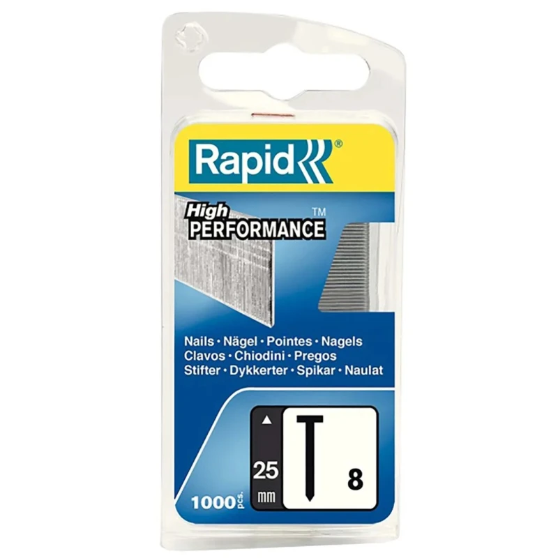 Rapid Galvanised Steel Finishing Nails Brad Head 25 mm 1000 Pcs 40109535