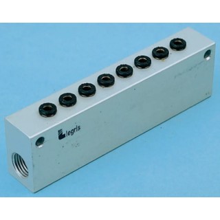 Legris Pneumatic Manifold Fitting 6 Station 12 mm Port Size G Thread Series 3310 3310 12 21