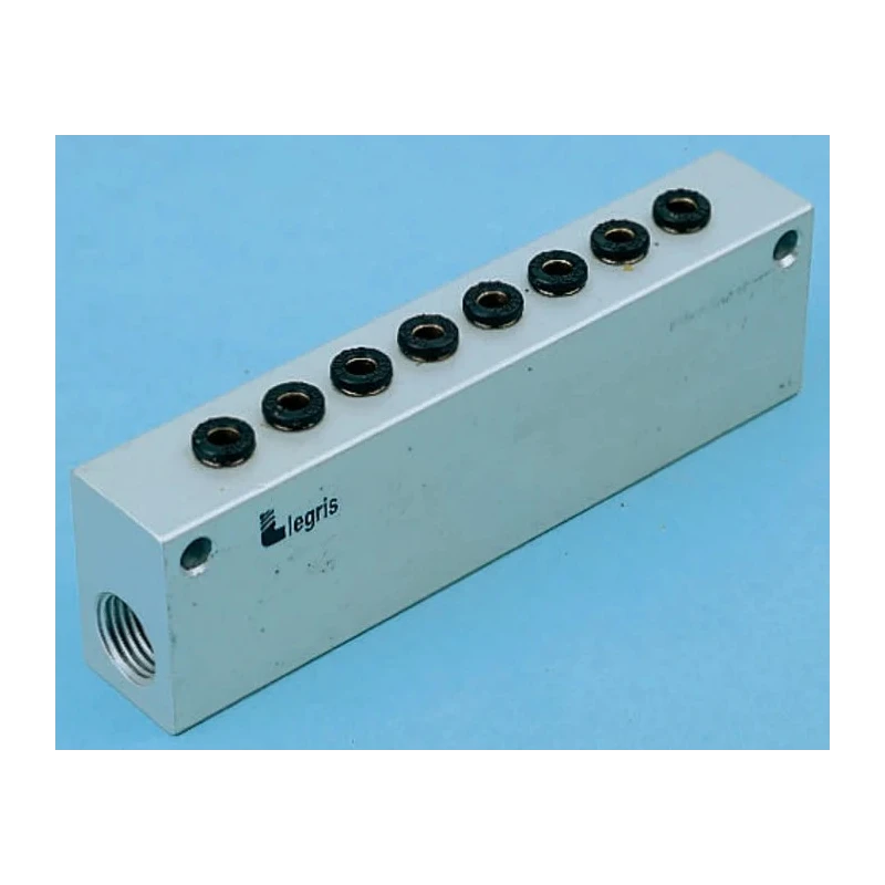 Legris Pneumatic Manifold Fitting 6 Station 12 mm Port Size G Thread Series 3310 3310 12 21