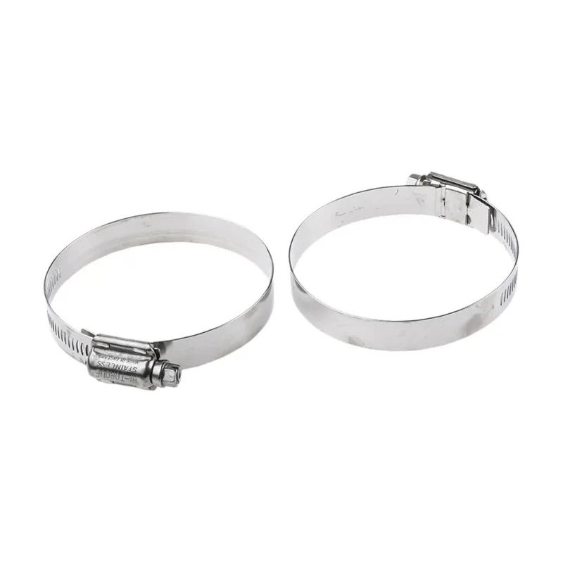 HI-TORQUE Stainless Steel Slotted Hex Worm Drive Hose Clip 70-90 mm ID HTM90P