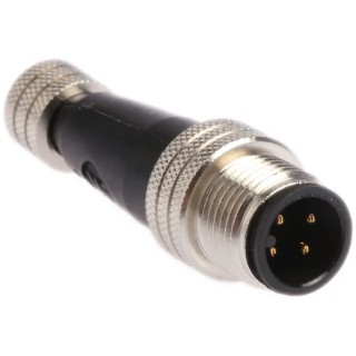 Brad from Molex Straight Circular Connector Adapter 4 M8 Female 4 M12 Male 1200330001