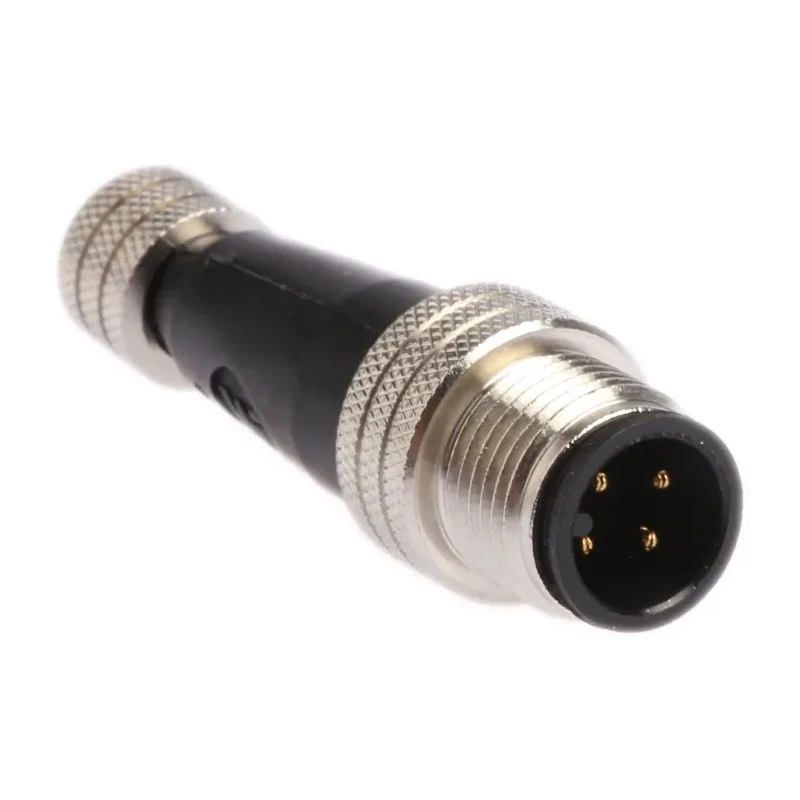 Brad from Molex Straight Circular Connector Adapter 4 M8 Female 4 M12 Male 1200330001